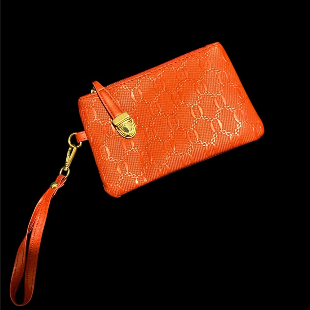 Elegant Red Wristlet Clutch